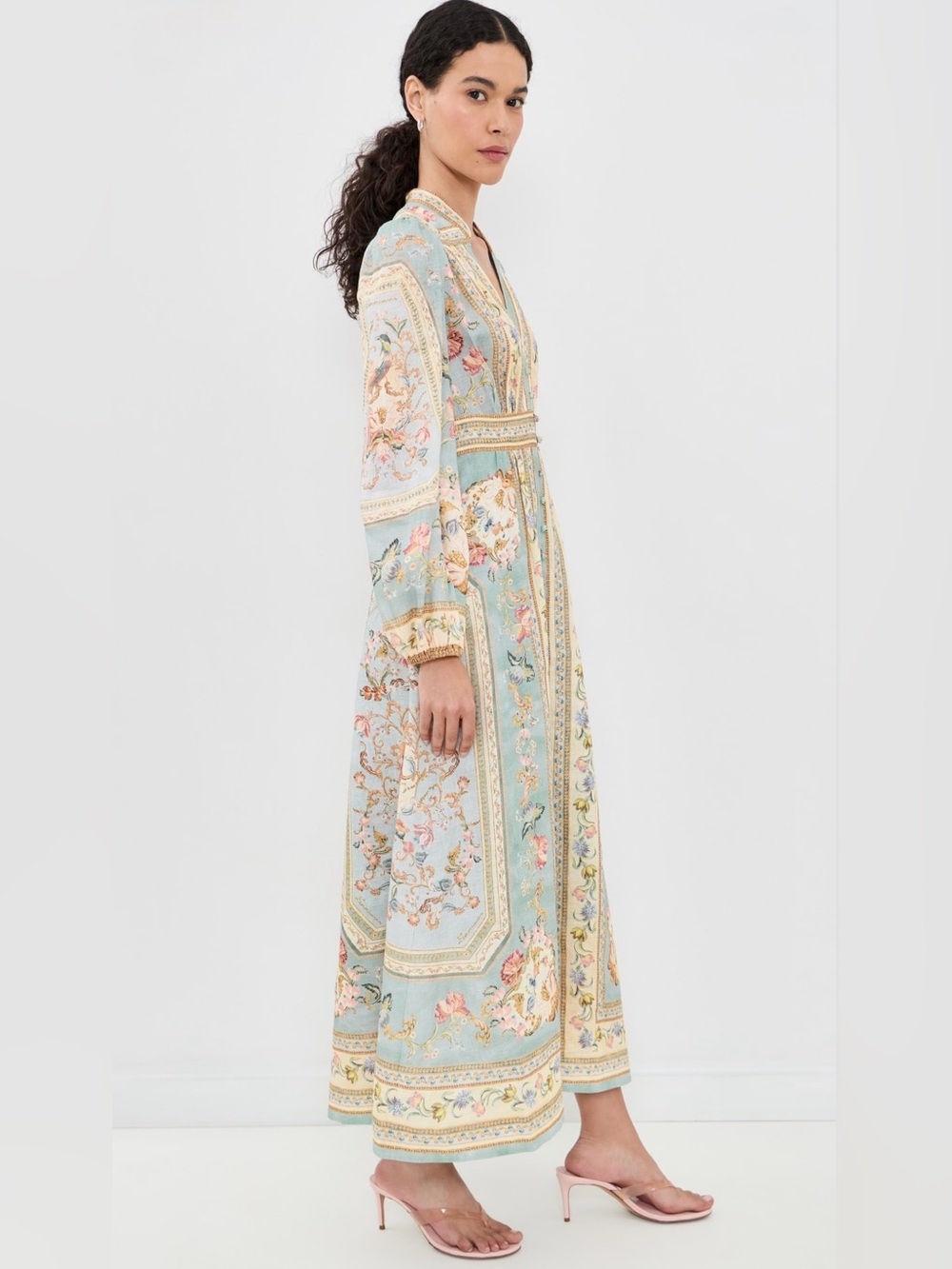 Zimmermann Roselight floral linen midi dress - Picture 12 of 16